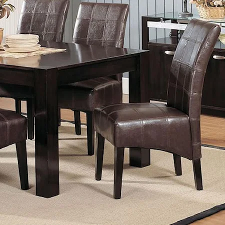 Casual Upholstered Dining Side Chair